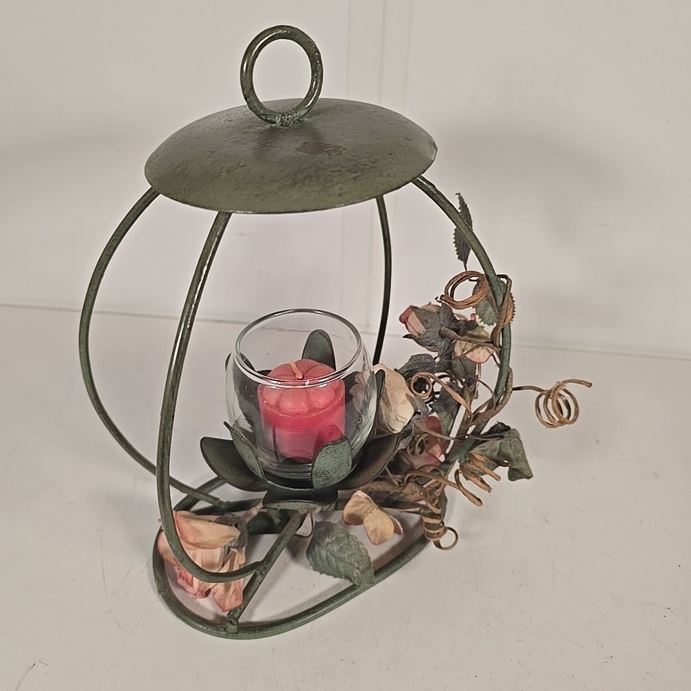 Home Interiors Hanging Candle Arrangement - 9" Tall 6" Wide‎